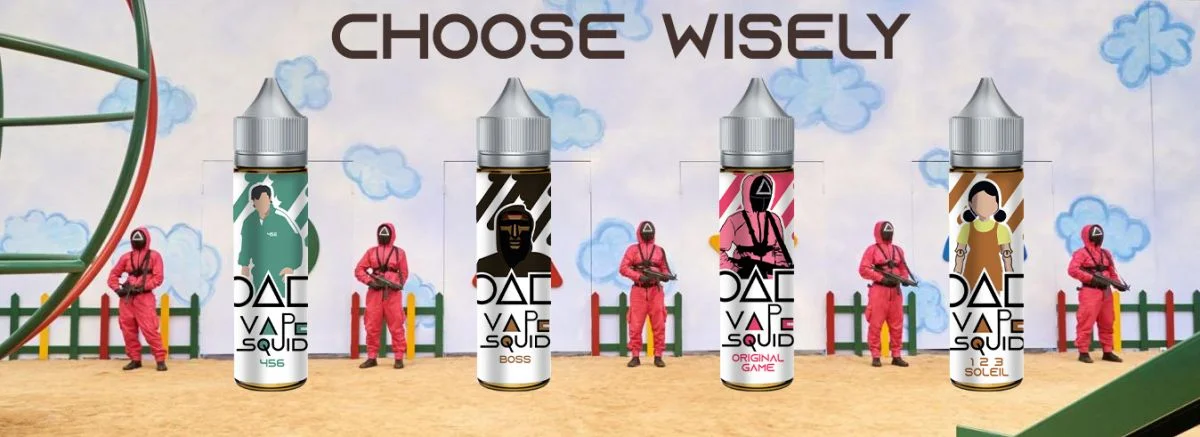 Vape Squid eliquide made in France inspir de la srie Squid Game